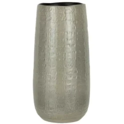 Paris Prix - Vase en céramique design "yuella" 40cm gris