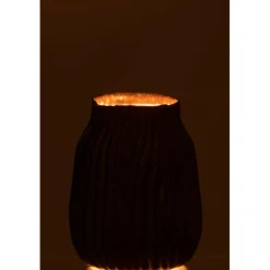 Paris Prix - Vase à rainures en verre 