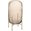 Paris Prix Vases Et Coupes | - Vase sur pied en verre "pieto" 30cm marron