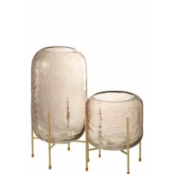 Paris Prix Vases Et Coupes | - Vase sur pied en verre 