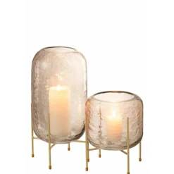 Paris Prix Vases Et Coupes | - Vase sur pied en verre 