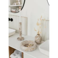 Paris Prix - Vide-poche en marbre "bali" 25cm beige Hot