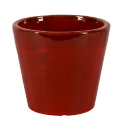 Passion for pottery - Pot émaillé Shanghai 4-01R Rouge - D.34xH.30cm