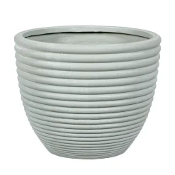 Passion for pottery - Pot Regina avec relief 04 gris clair - D.30xH.25cm Online