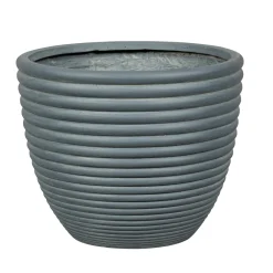 Passion for pottery - Pot Regina avec relief 04 gris foncé - D.37xH.30.5cm Discount