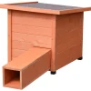 @pet - maison hérisson xl 53x65x52cm bois marron