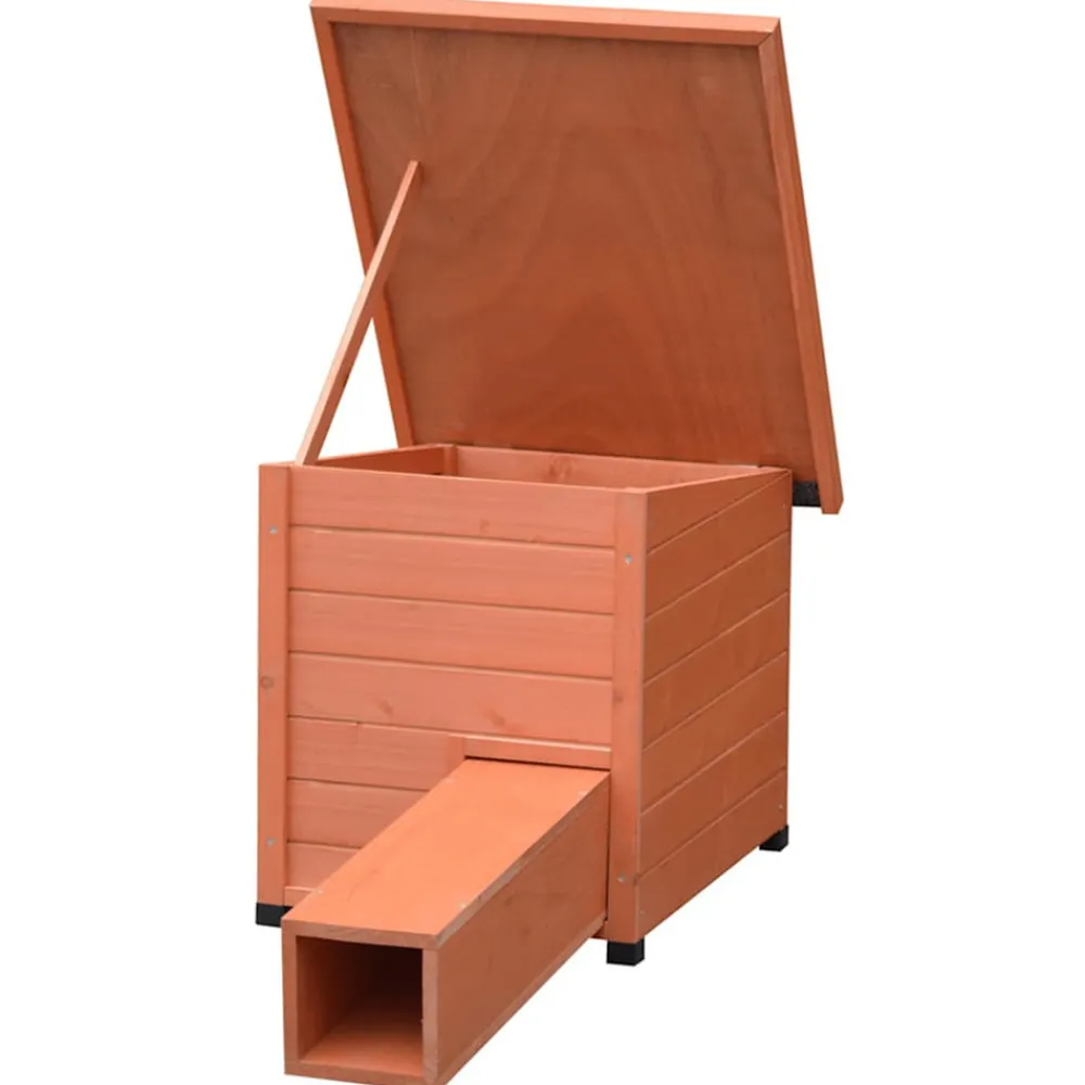 @pet - maison hérisson xl 53x65x52cm bois marron