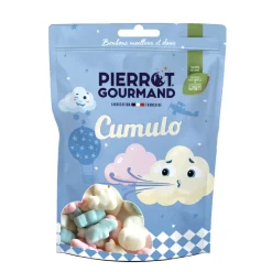 Pierrot Gourmand Épicerie Gourmande | - Sachet de bonbons 'Cumulo', saveurs fruitées - 80g