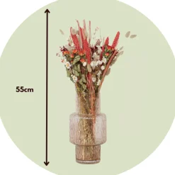Plant In A Box Bouquets De Fleurs | - Fleurs séchées - bouquet 'trendy lady in red'