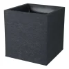 Poetic - Bac carré Graphit en polypropylène, anthracite L. 39,5 x H. 43,5 cm Outlet