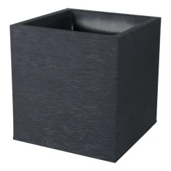 Poetic - Bac carré Graphit en polypropylène, anthracite L. 39,5 x H. 43,5 cm Outlet