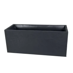 Poetic - Jardinière graphit en plastique gris anthracite - 99,5x39x43 cm Outlet