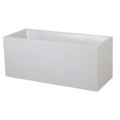 Poetic Pots Et Jardinières | - Jardinière graphit en plastique blanc cérusé - 99,5x39x43 cm