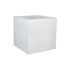 Poetic Pots Et Jardinières | - Pot carré GRAPHIT en polypropylène blanc cérusé - 49,5x49,5x49,5 cm