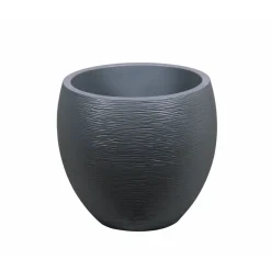 Poetic - Pot Egg Graphit en polypropylène anthracite - D.50 cm Sale