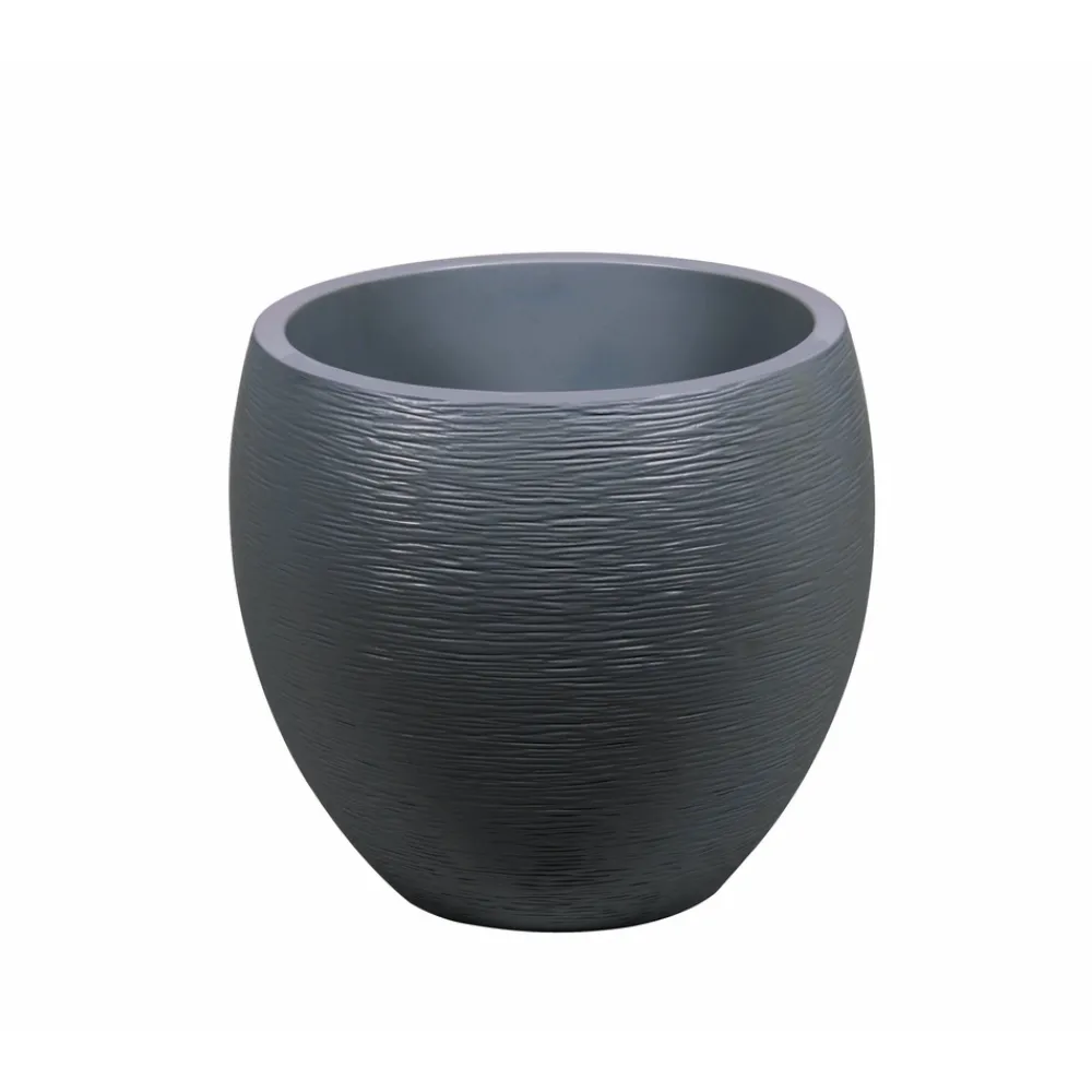 Poetic - Pot Egg Graphit en polypropylène anthracite - D.50 cm Sale