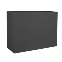 Poetic - Pot Loft L Graphit en plastique injecté anthracite - 78,5x29,5x60 cm Outlet