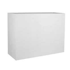 Poetic Pots Et Jardinières | - Pot Loft L Graphit en plastique injecté blanc cérusé - 78,5x29,5x60 cm