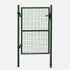 NA Chauffage D’Extérieur | Portillon de jardin en métal vert. Double sens d'ouverture. Avec serrure.150x87cm