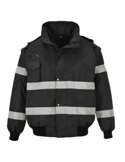 Portwest - Blouson bomber iona 4 en 1 couleur : noir taille l - Clearance