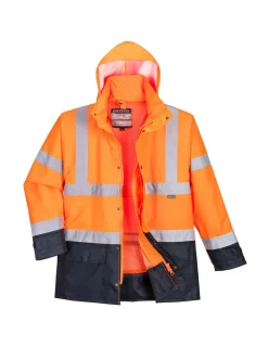 Portwest - Parka bicolore executive 5-en-1 couleur : orange/marine taille l - Discount