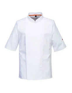 Portwest Vêtements | - Veste de cuisine manches longues stretch mesh air pro - l - blanc -