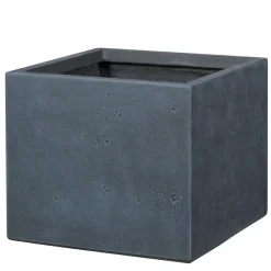NA Cache-Pots Et Bacs D'Intérieur|Pots Et Jardinières | Pot de fleurs Kati carré anthracite - L.55xH.47cm