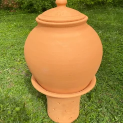 Poterie Jamet Jardinage Écologique | - Base + corps + couvercle du lombricomposteur à étages (lisse ou motif)