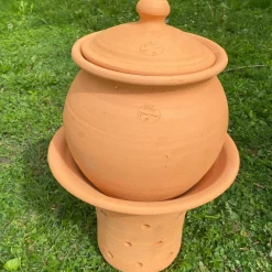 Poterie Jamet - Base + tête + couvercle du lombricomposteur à étages (lisse ou motif)