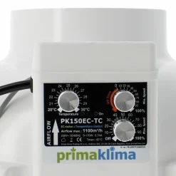 Prima Klima Outils De Jardinage Et Accessoires | - Extracteur primaklima ec - ø 150mm - thermo control - 1100m3/h