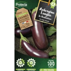 Protecta Graines De Légumes Et Aromatiques | - Graines paysannes - aubergine violette de barbentane