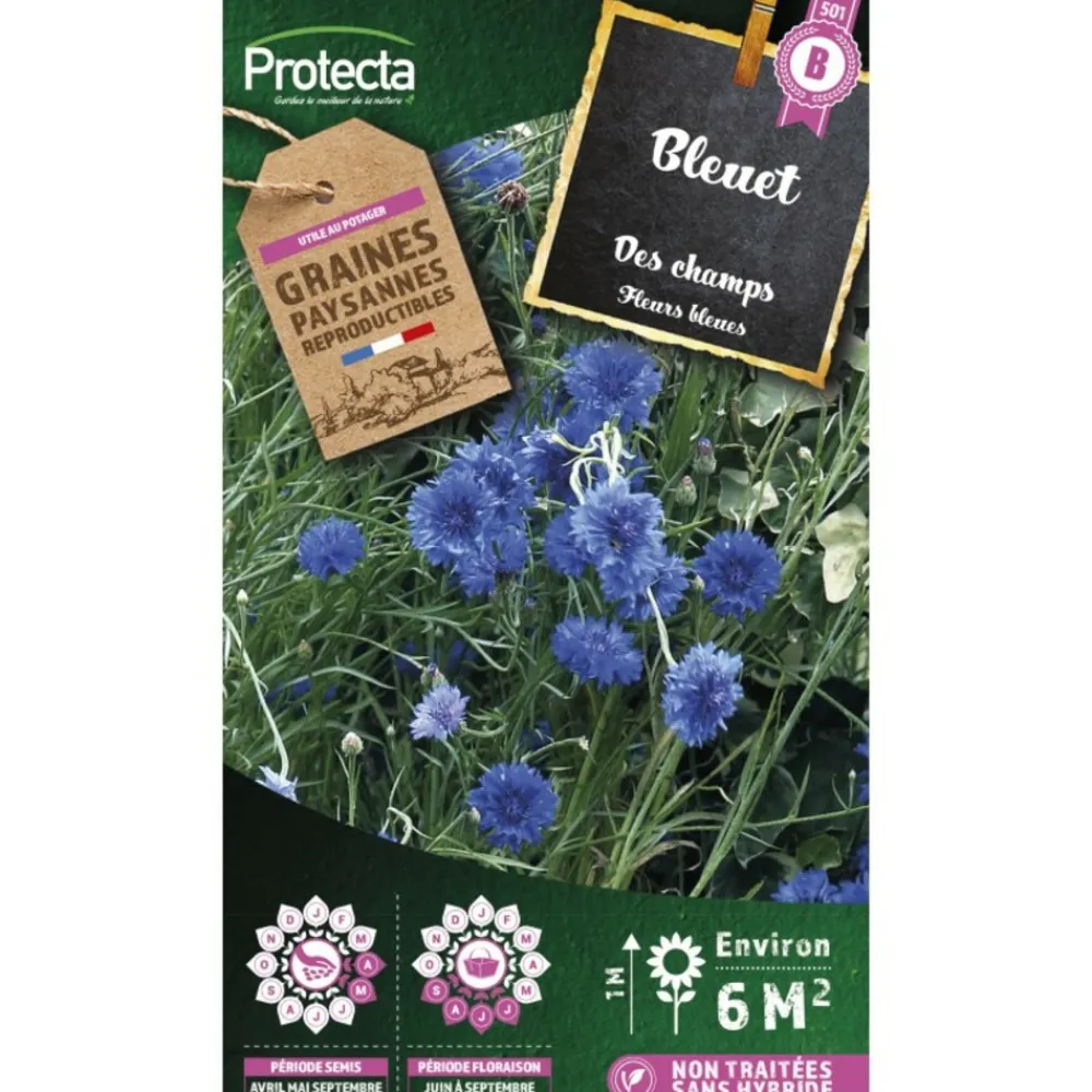 Protecta - Graines paysannes - bleuet des champs Discount
