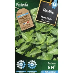 Protecta - Graines paysannes - basilic parfumé marseillais Hot