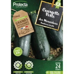 Protecta Graines De Légumes Et Aromatiques | - Graines paysannes - courgette verte maraichère xxl