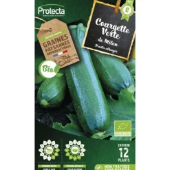 Protecta Graines De Légumes Et Aromatiques | - Graines paysannes - courgette verte de milan bio