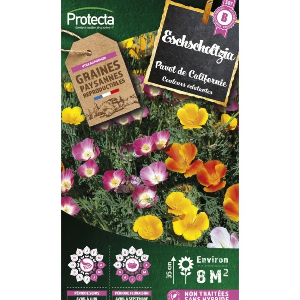 Protecta - Graines paysannes - eschscholtzia de californie Discount