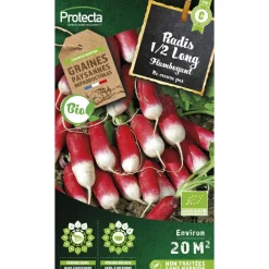 Protecta - Graines paysannes - radis 1/2 long flamboyant bio Clearance