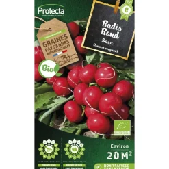 Protecta Graines De Légumes Et Aromatiques | - Graines paysannes - radis rond rouge saxa bio