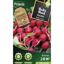 Protecta Graines De Légumes Et Aromatiques | - Graines paysannes - radis rond écarlate