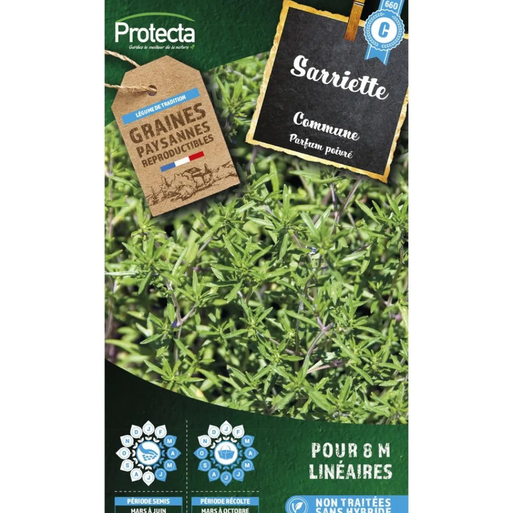 Protecta Graines De Légumes Et Aromatiques | - Graines paysannes - sariette commune