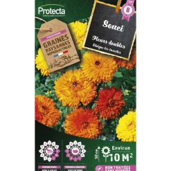 Protecta Graines De Légumes Et Aromatiques | - Graines paysannes - souci double en mélange