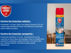 Protect Expert - Anti insectes volants & rampants - action choc & rapide - intérieur & extérieur - 750ml Clearance