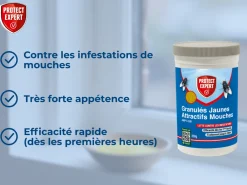 Protect Expert Anti-Nuisibles | - Granulés anti mocuhes - efficacité rapide - très forte appétence - attractivité maximale