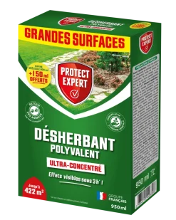 Protect Expert - Proherbiob800p - désherbant polyvalent ultra concentré - 800ml + 150ml - permet d'éliminer les mauvaises herbes et mousses Outlet