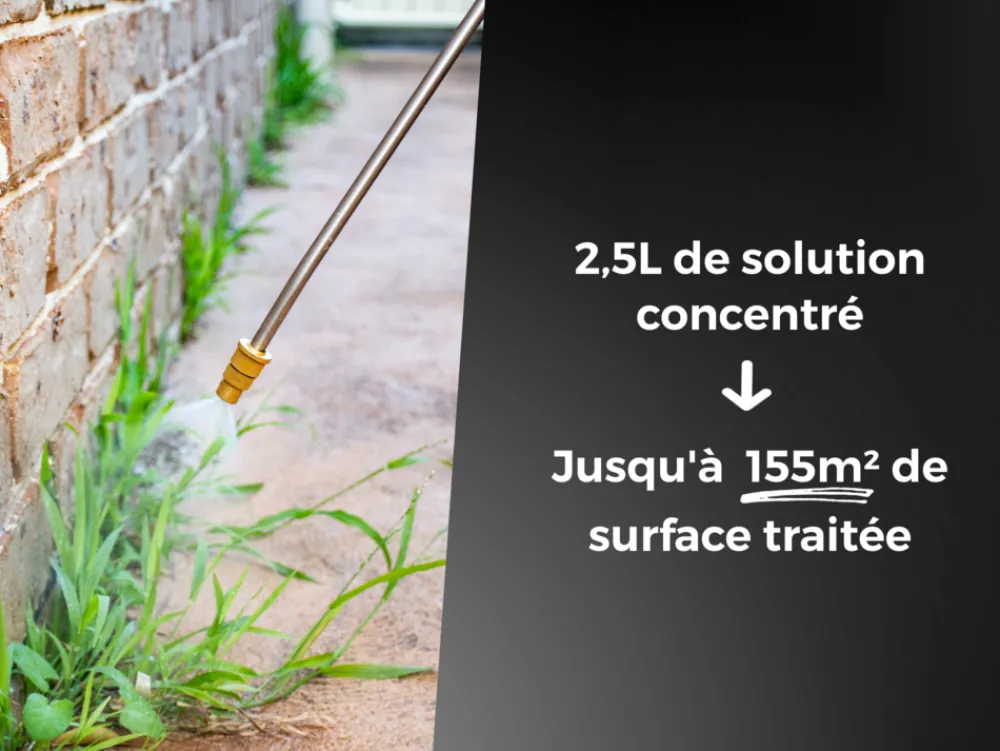Protect Expert - désherbant concentré - cours allées terrasses - effets visibles sous 3h - 2,5l - jusqu鈥² traités procour25n Online