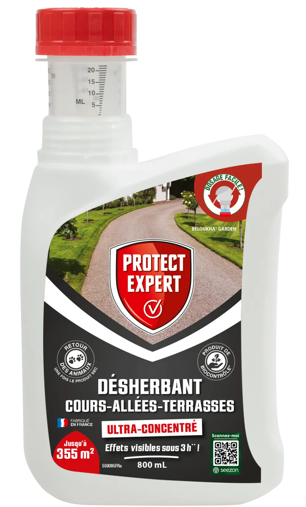 Protect Expert Traitement Et Pulvérisation | - désherbant ultra concentré - cours allées terrasses - agit sous 3h - 800ml - jusqu鈥² traités procouru800