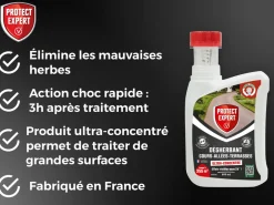 Protect Expert Traitement Et Pulvérisation | - désherbant ultra concentré - cours allées terrasses - agit sous 3h - 800ml - jusqu鈥² traités procouru800