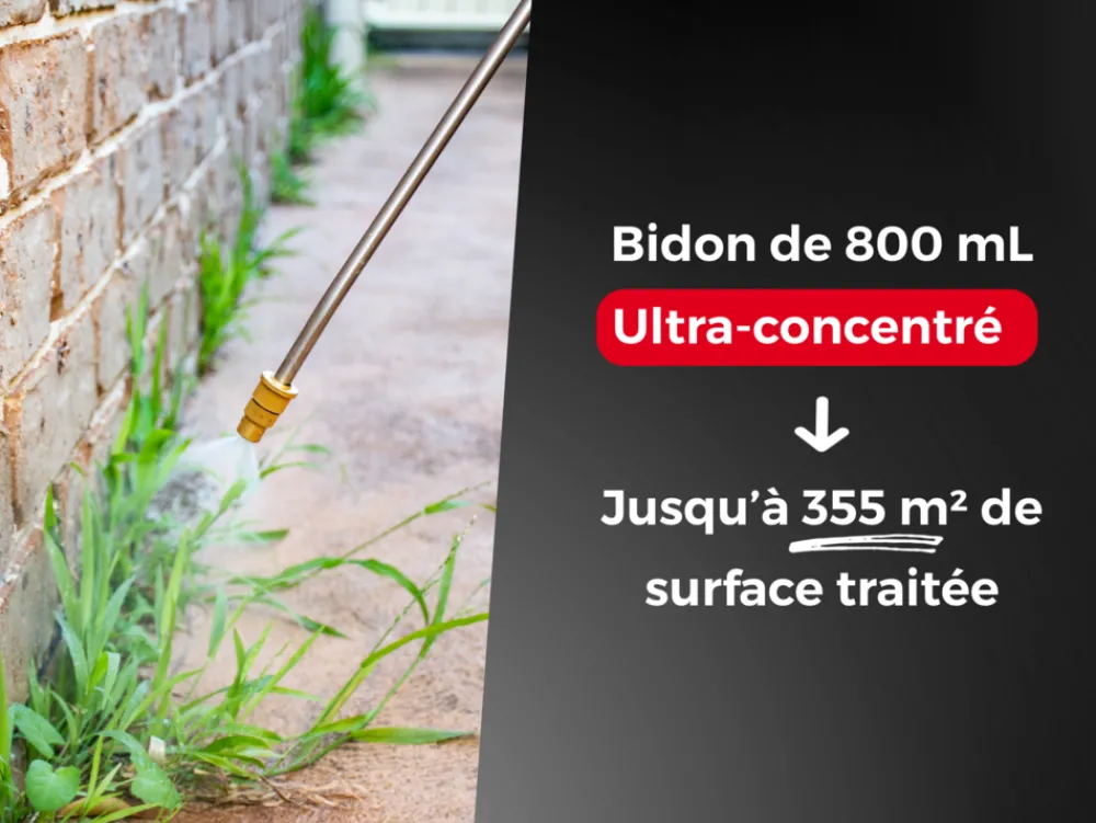 Protect Expert Traitement Et Pulvérisation | - désherbant ultra concentré - cours allées terrasses - agit sous 3h - 800ml - jusqu鈥² traités procouru800