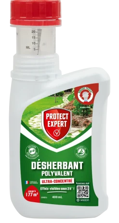 Protect Expert Traitement Et Pulvérisation | - désherbant ultra concentré - polyvalent - effets visibles sous 3h - 400ml - jusqu鈥² traités proherbiou400