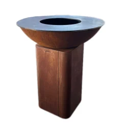 Quoco - Brasero curvo small corten ø72- Clearance